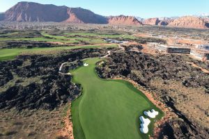 Black Desert 9th Fairway Aerial